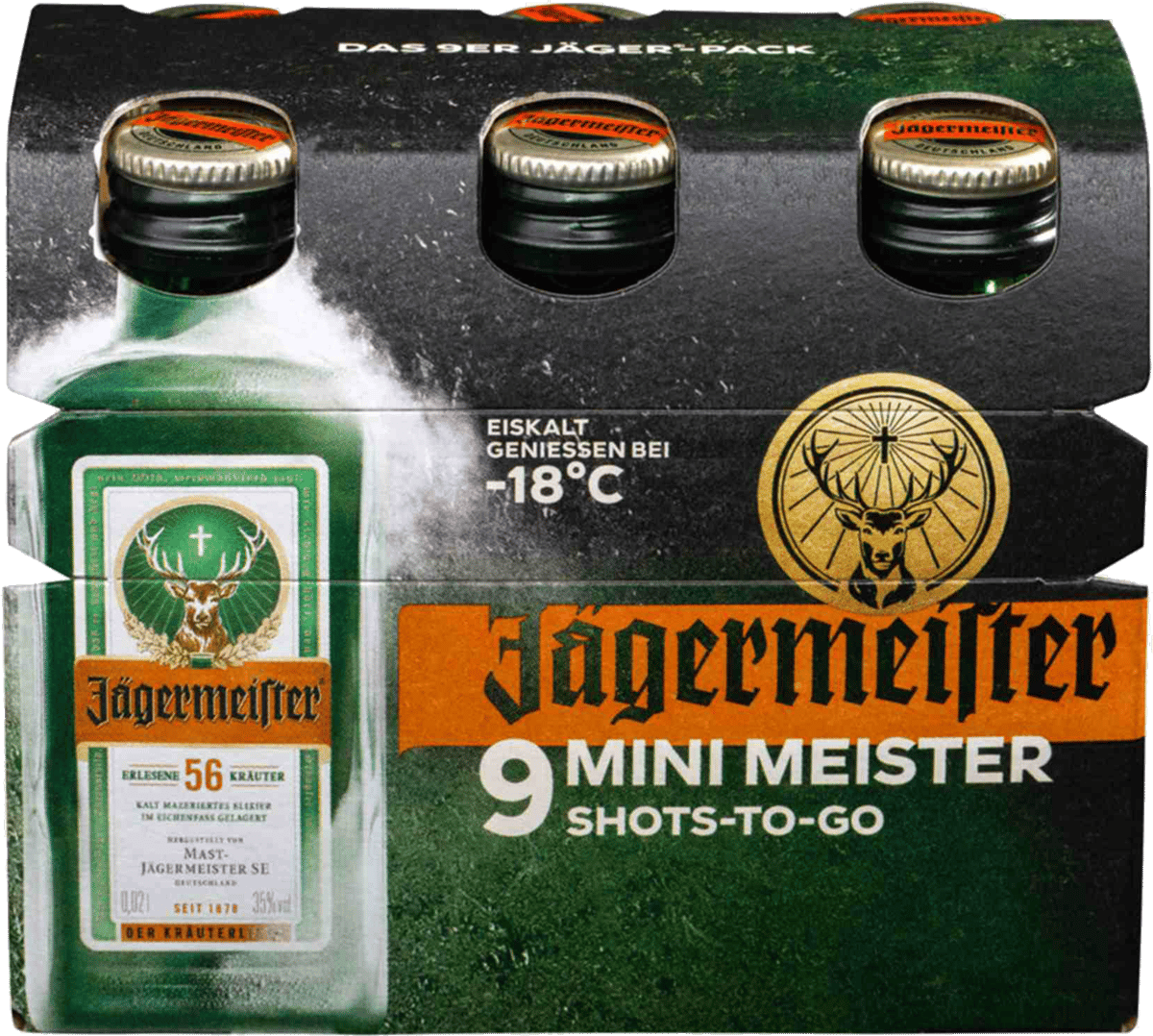 Jägermeister 35% 9x0,02 l.