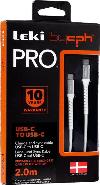 Modelbillede af Leki bycph Pro Cable - USB-C to USB-C 2.0 m