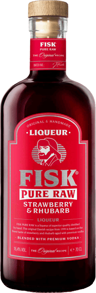 Modelbillede af Fisk Pure Raw Strawberry/Rhubarb 0,7l. 16,4%