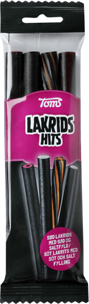 1 pk. Toms Go'e Stænger Lakrids Hits 100g