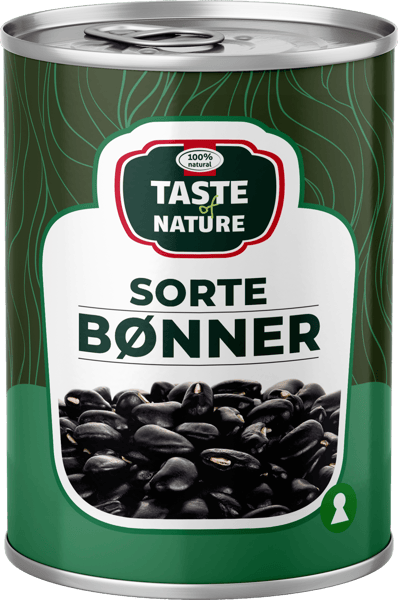 Modelbillede af Taste of Nature Sorte Bønner 400g