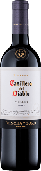 Modelbillede af Casillero del Diablo Merlot 0,75 l.