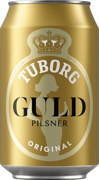 Modelbillede af Tuborg Guld - stærk pilsner 5,6% øl, 24x33cl. dåse
