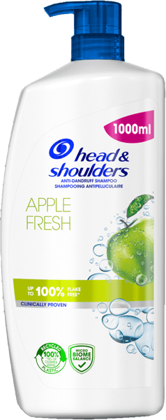 Modelbillede af Head & Shoulders Shampoo Apple Fresh 1L. M. Pumpe