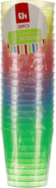 Modelbillede af Farvede Shots Glas 30ml 20 stk.