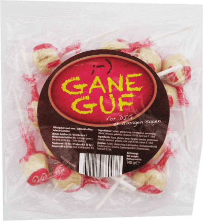 Modelbillede af Ganeguf Snus slikkepind 140g
