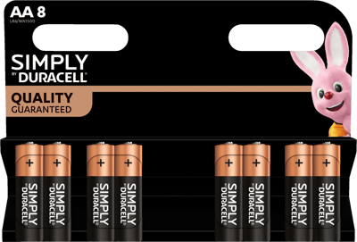 Modelbillede af Duracell Simply AA 8 stk.