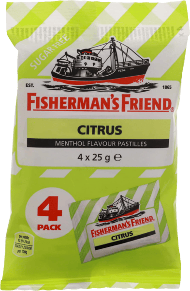 Modelbillede af Fisherman's Friend Citrus 4pk 100g