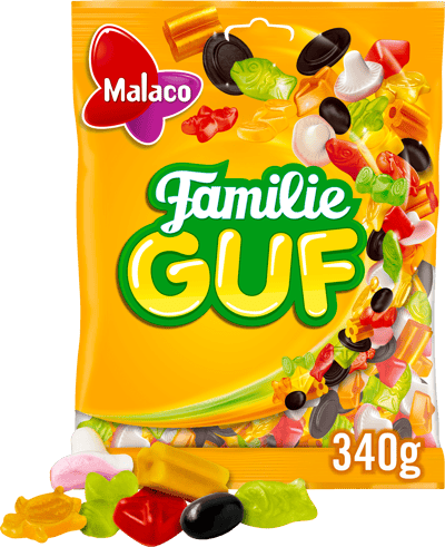 1 ps. Malaco Familie Guf 340 g.