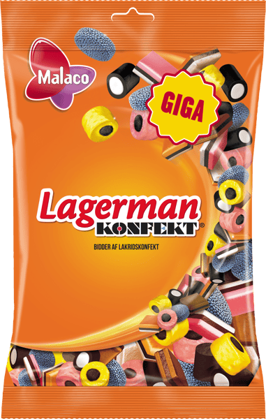 3 ps. Malaco Lagerman Konfekt 900 g
