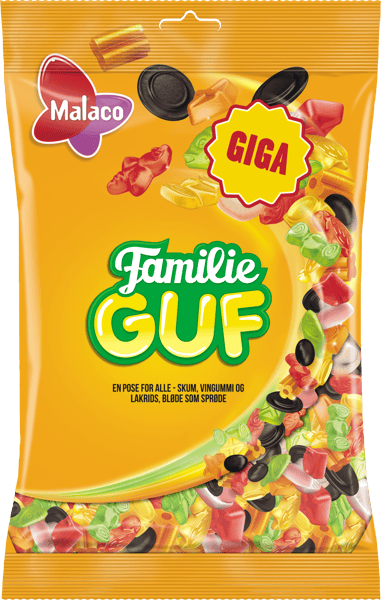 3 ps. Malaco Familie Guf 900 g