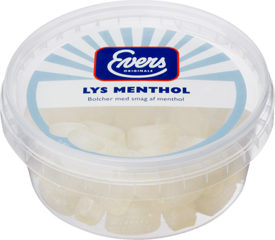 Modelbillede af Evers Lys Menthol 180g bøtte