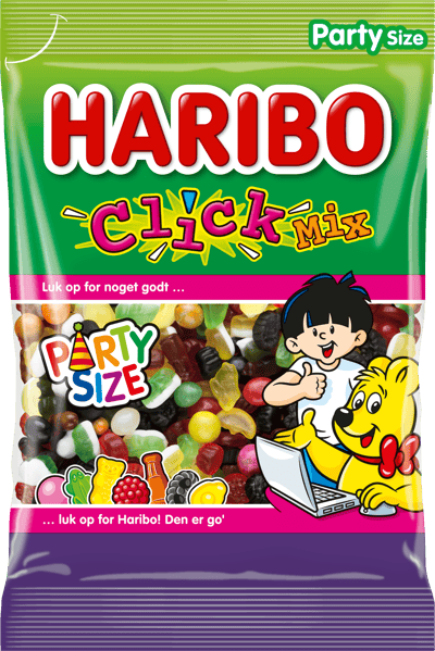 Modelbillede af Haribo Click Mix 470g DK