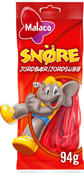 3 ps. Malaco Jordbærsnøre 94 g