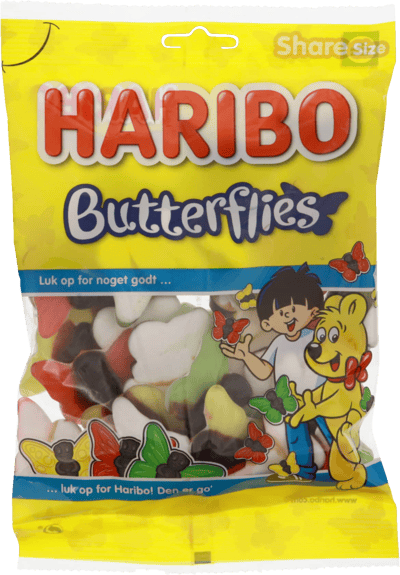 Modelbillede af Haribo Butterflies 350g DK