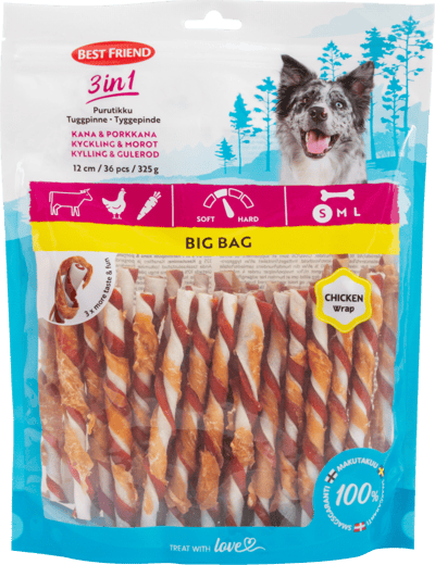 Modelbillede af Best Friend 3in1 Tyggepinde 36 stk. 325g