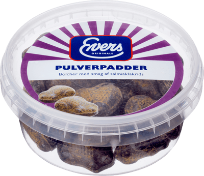 Modelbillede af Evers Pulverpadder 180g bøtte