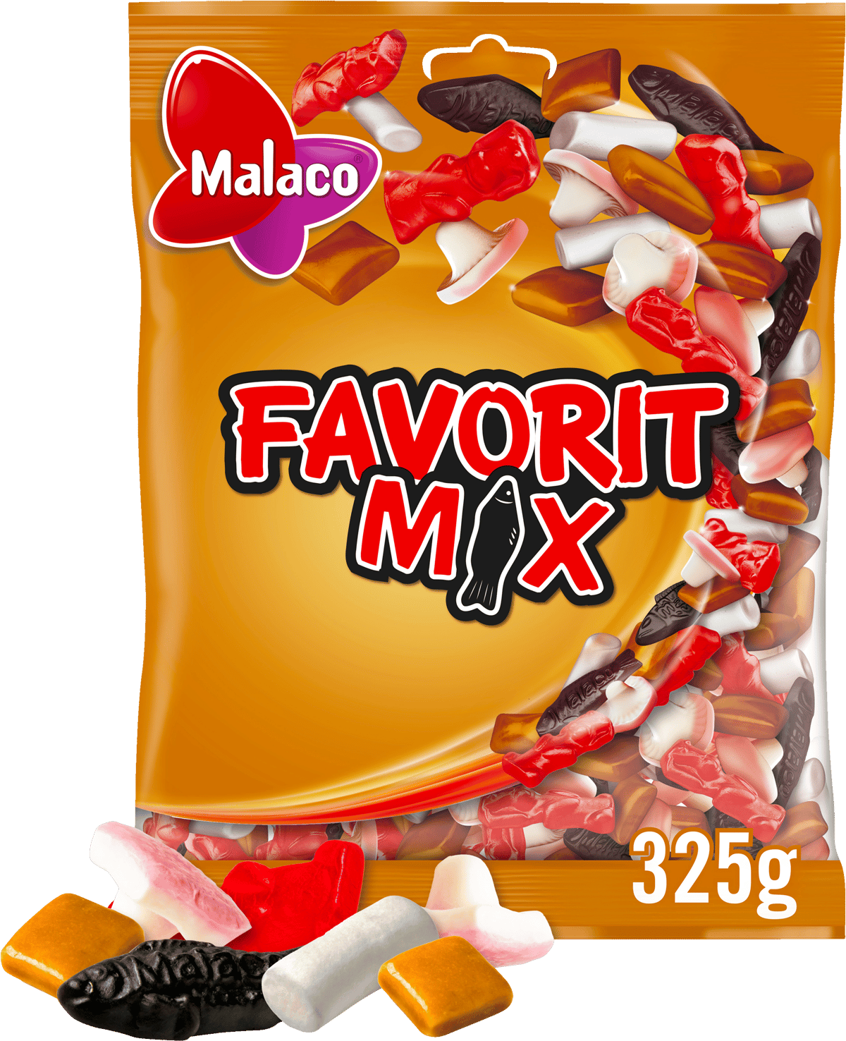 Malaco Godt & Blandet Favorit Mix 325 g.