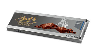 Modelbillede af Lindt Silver Bar Dark 300g