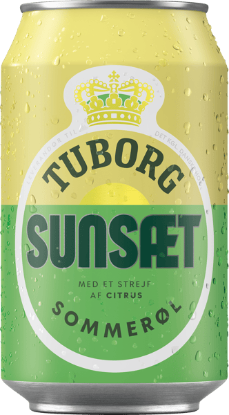 Modelbillede af Grøn Tuborg Sunsæt Pilsner - 4,6% øl, 24x33cl dåse