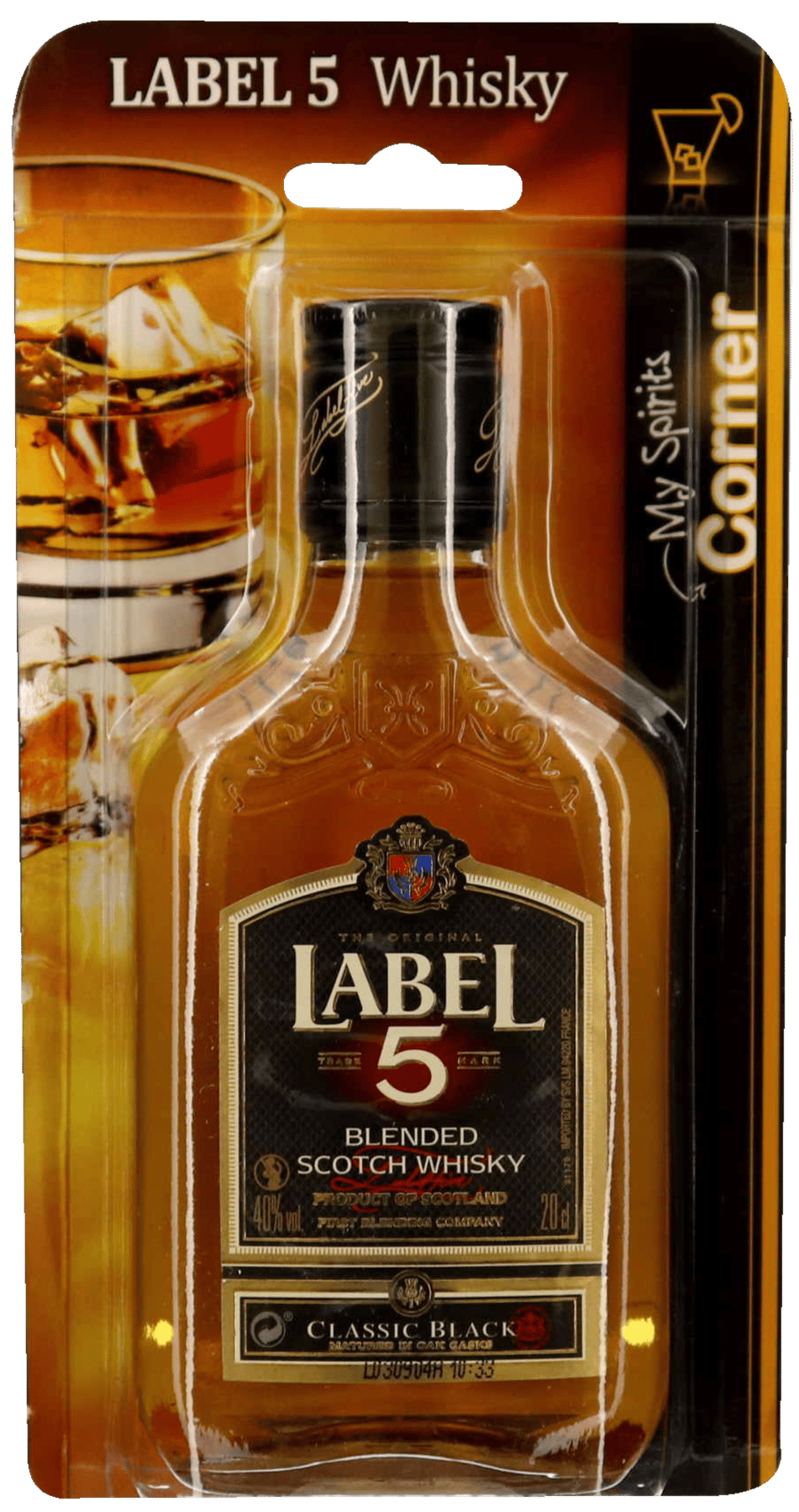 Label 5 Whisky 40% 20 cl.