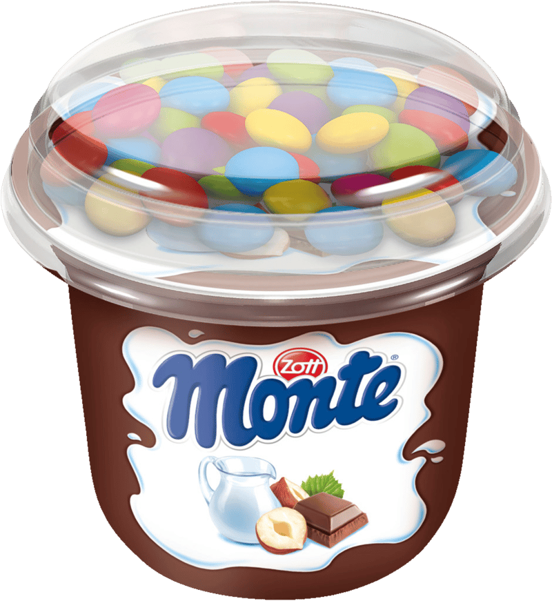 Zott Monte Budding m. Chokoladelinser