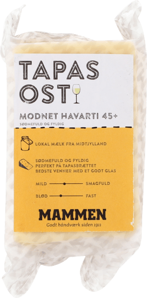 Modelbillede af 45+  Modnet Tapas Havarti 250 g