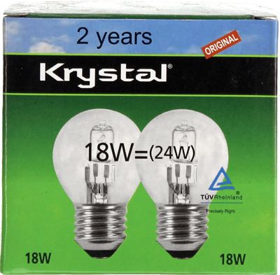 Modelbillede af Krystalpære 2 pk krone 18W E27