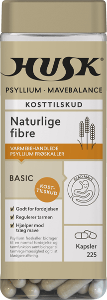 Modelbillede af HUSK Psyllium mavebalance 225 kapsler