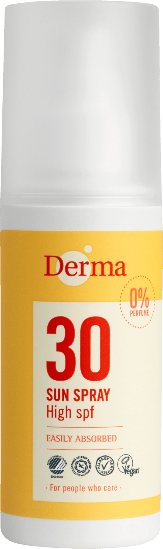 Derma Sun Solspray høj SPF30 Rund 150 ml