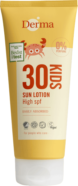 Modelbillede af Derma Kids Sollotion høj SPF30 200 ml
