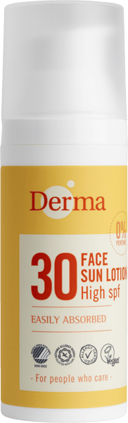 Modelbillede af Derma Sun Ansigtssolcreme SPF30 50ml