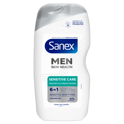 Modelbillede af Sanex Shower Gel Men Sensitive 400 ml 