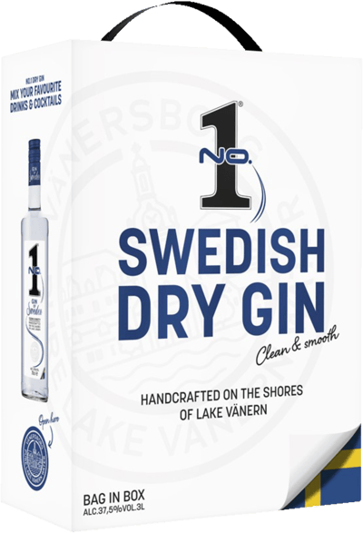 Modelbillede af No.1 Premium Gin 37,5% 3 l. BIB