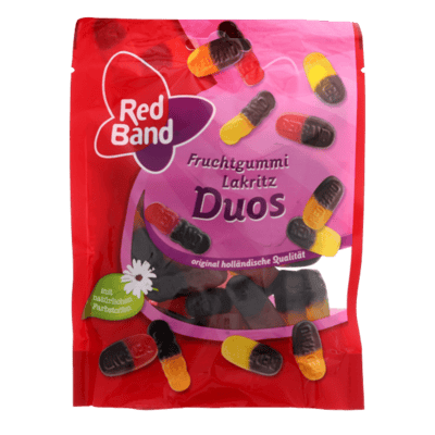 Modelbillede af Red Band Fruchtgummi Lakritz Duos 200g