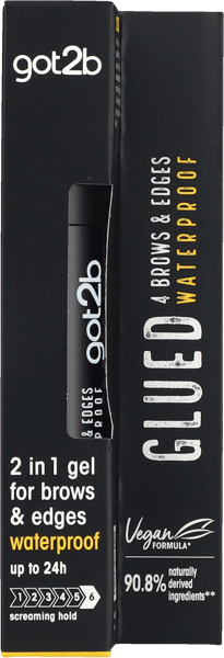 Modelbillede af got2b Gel Glued 4 Brows & Edges Waterproof 16 ml