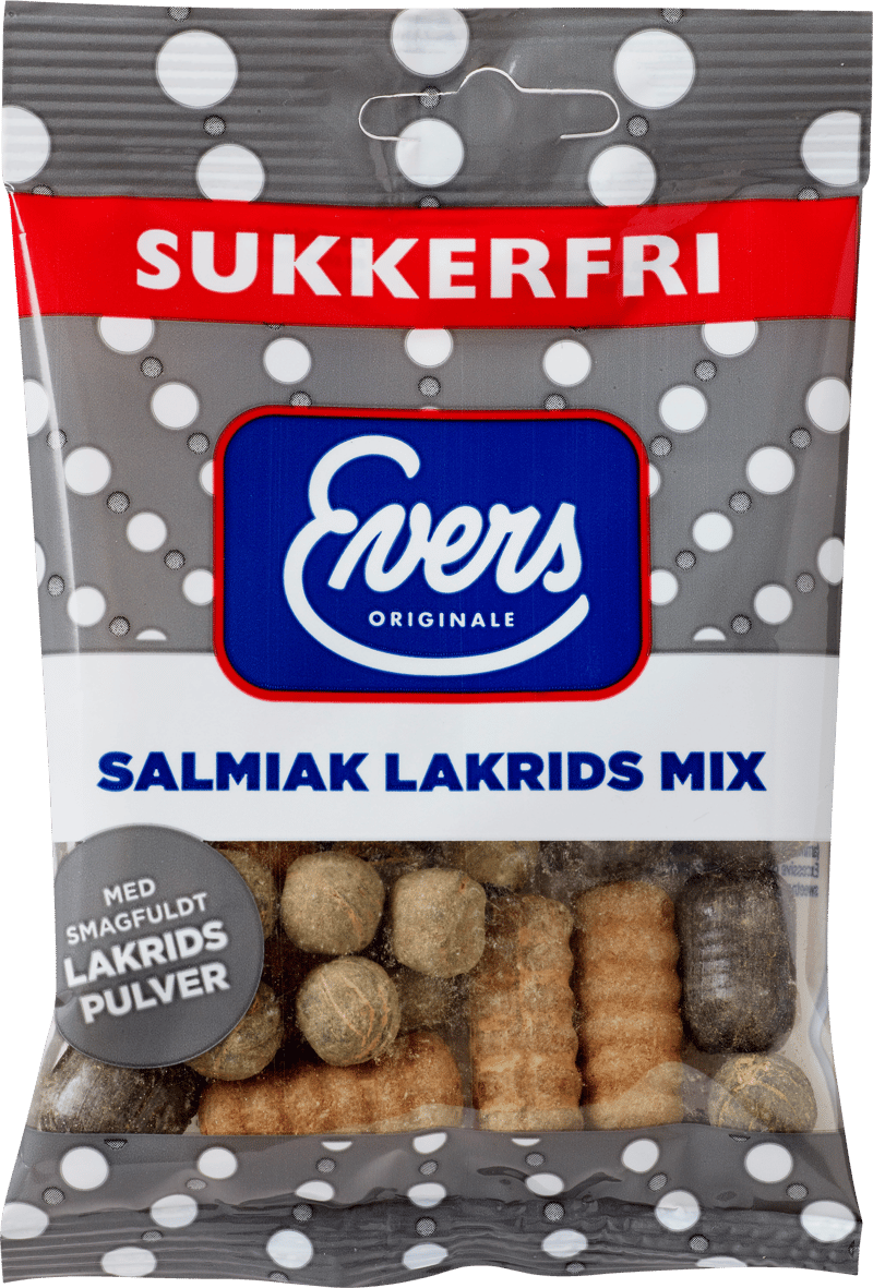 Evers sukkerfri Salmiak Lakrids Mix