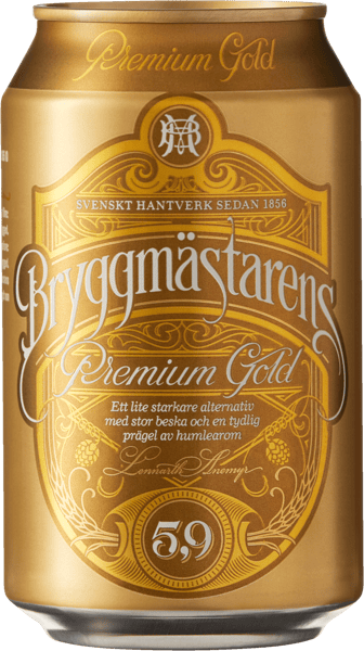 Modelbillede af Bryggmästarens Premium Gold 5,9% 24x0,33 l.
