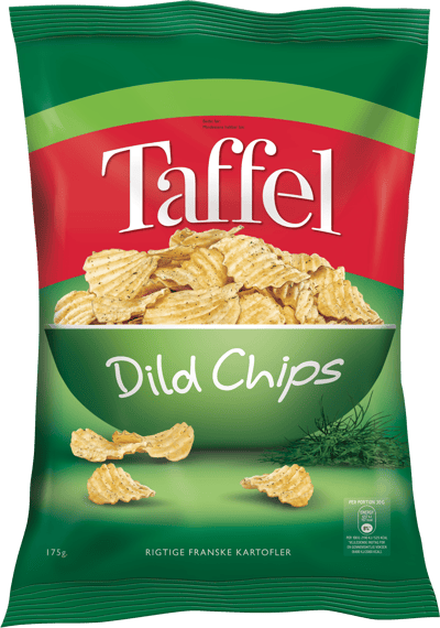 Modelbillede af Taffel Dild Chips 175 g