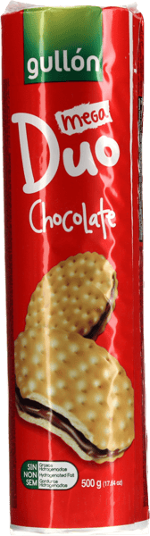Modelbillede af Chokoladekiks mega duo 500 g