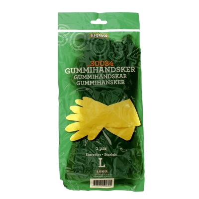 Modelbillede af Gummihandsker gul L