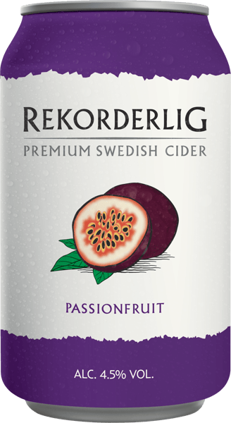 Modelbillede af Rekorderlig Passionsfrugt 4,5% 24x0,33 l.