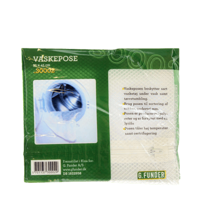 Vaskepose 35x45 cm m/lynlås