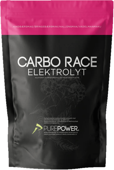 Modelbillede af Purepower Carbo Race Elektrolyt Hindbær 1 kg