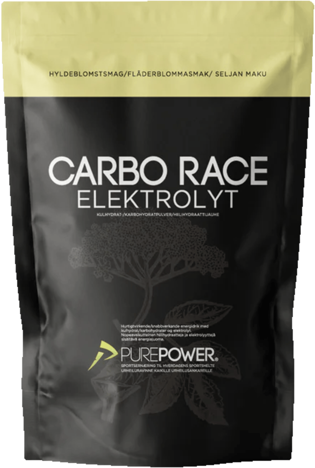 Purepower Carbo Race Elektroly Hyldeblomst 1 kg