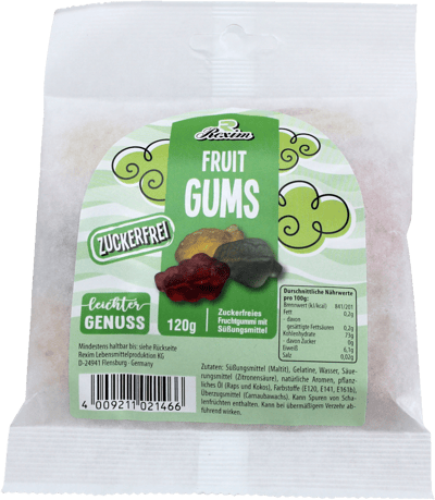 Modelbillede af Fruit Gums Sukkerfri Rexim 120g