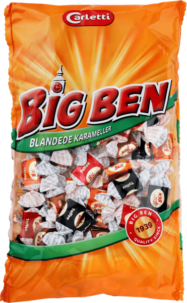 Modelbillede af Blandede Karameller 350g Big Ben