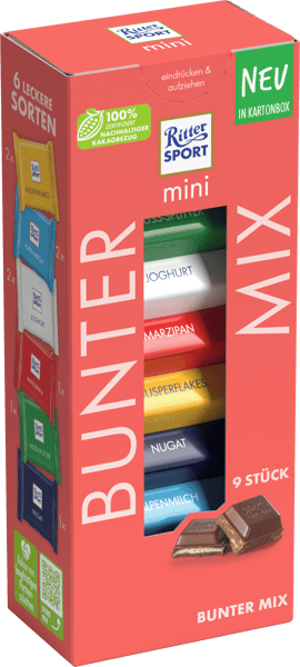 Modelbillede af Ritter Sport mini Bunter Mix 150g