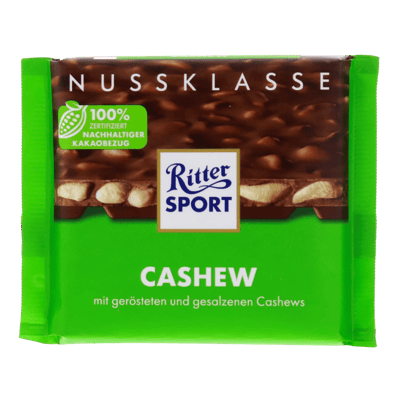 Modelbillede af Ritter Sport Cashew 100 g.