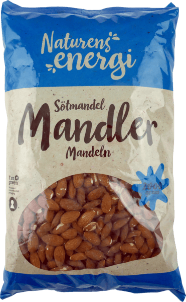 Modelbillede af Naturens Energi Mandler 2000 g.